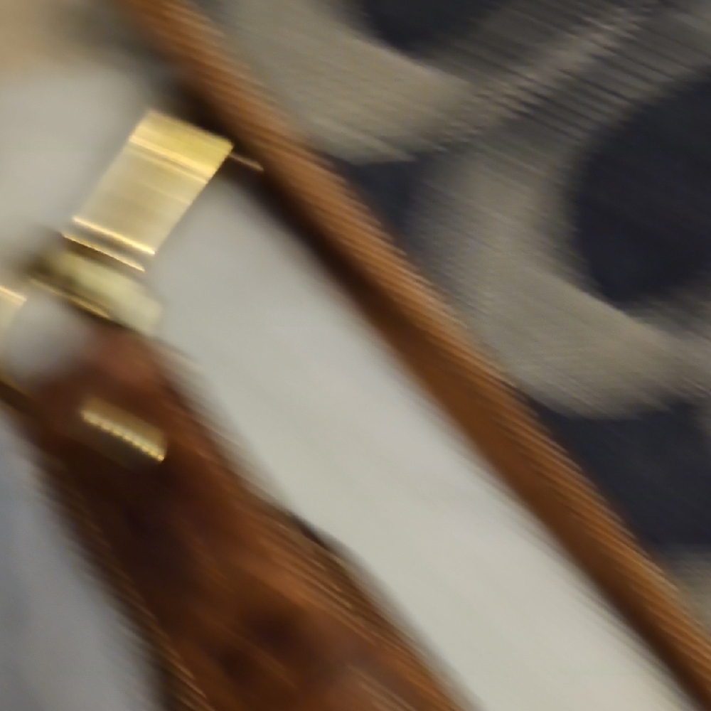 Coach Navy and Tan Signature Shoulder Bag - Picture 4 of 8